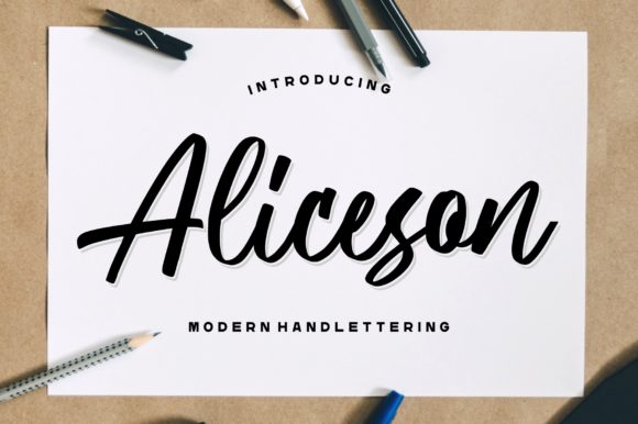 Aliceson: The Perfect Handwritten Font for Editorial Design