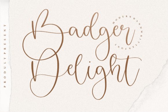 Badger Delight: A Handwritten Font for Elegant Branding