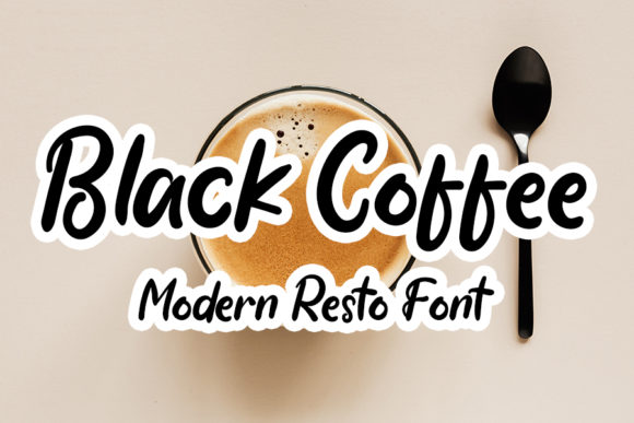Black Coffee: A Modern Handwritten Font for Bold Campaigns