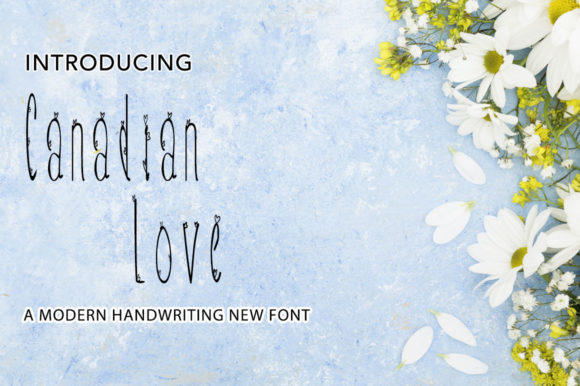 Canadian Love: A Charming Handwritten Font for Crafters