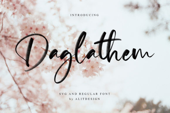 Discover the Elegance of Daglathem: A Handwritten Font for Web Design