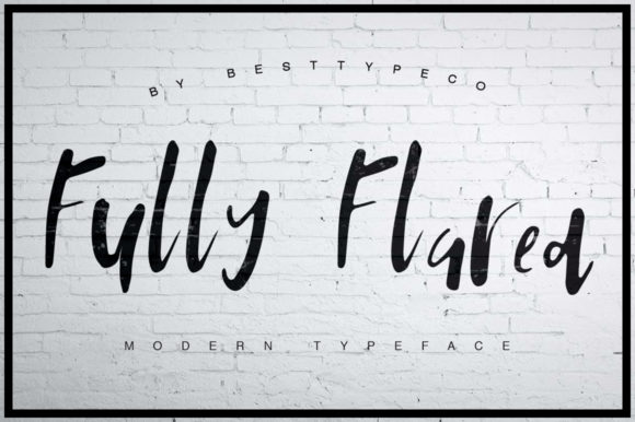 Discover the Elegance of Fully Flared: A Handwritten Font