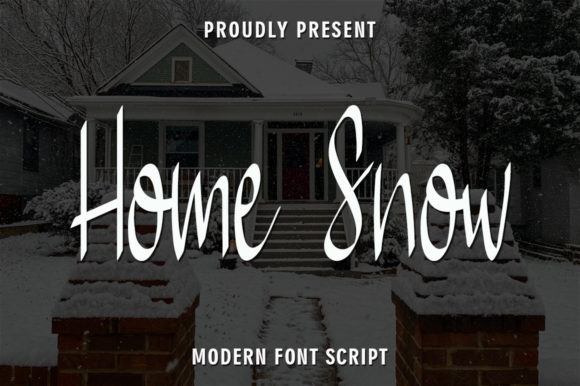 Elevate Your Brand with Home Snow: A Premium Handwritten Font