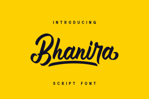 Enhance Your Brand with Bhanira: A Retro Handwritten Font