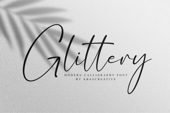 Glittery: A Stylish Calligraphy Font for Modern Web Design
