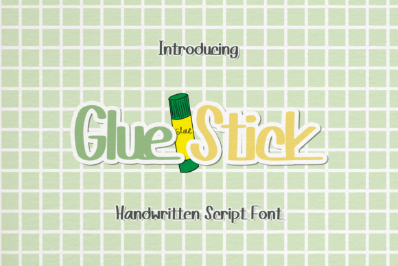 Glue Stick: A Playful Handwritten Font for Engaging Designs