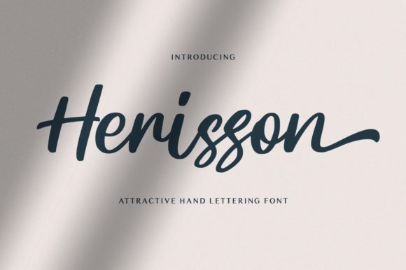 Herisson: A Flowing Handwritten Font for Elegant Branding
