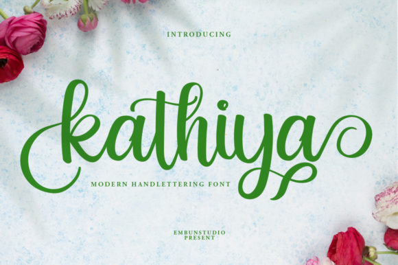 Kathiya: A Versatile Script Font for Crafters and Creators