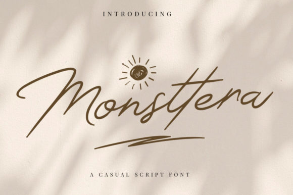 Monsttera: A Handwritten Font for Timeless Craft Creations