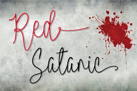 Red Satanic: A Romantic Script Font for Elegant Branding
