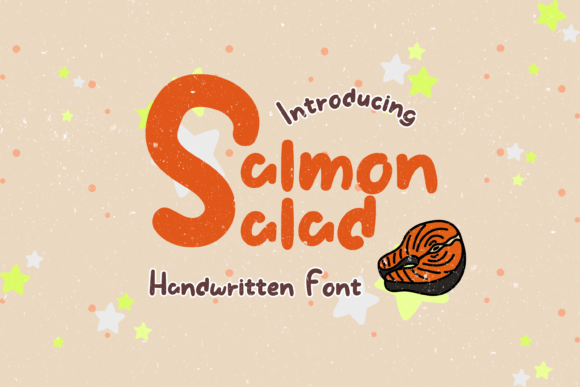 Salmon Salad: A Quirky Handwritten Font for Standout Designs