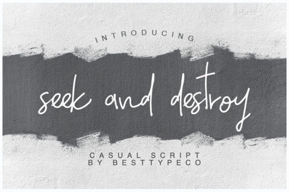 Seek and Destroy: A Handwritten Font for Web Design