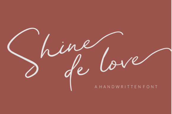 Shine De Love: A Font for Elegant and Flowing Design