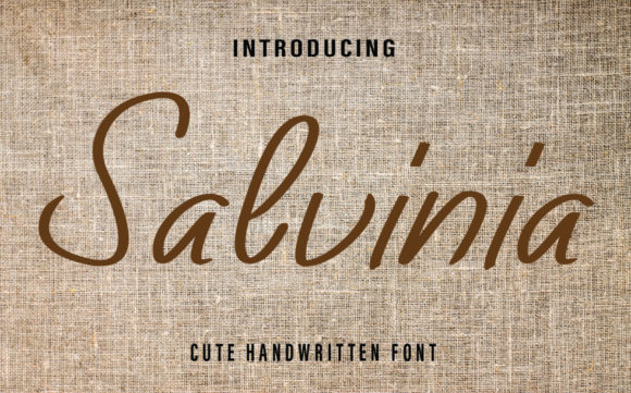 Transform Your Brand with Salvinia: A Delicate Script Font