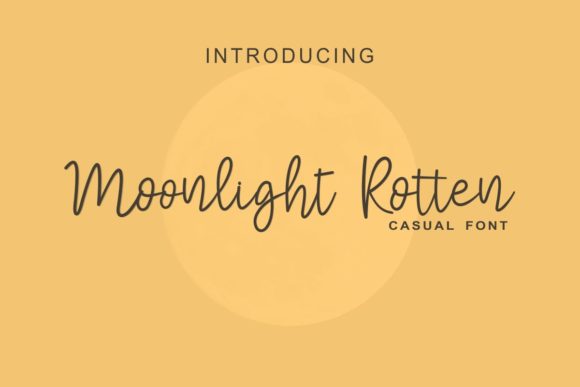 Unleash Creativity with Moonlight Rotter Font