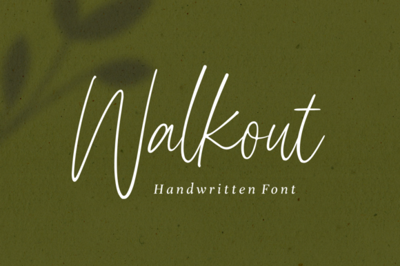 Walkout: A Handwritten Font for Creative Web Design